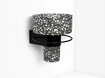 BALCONY - Wall-mounted cement washbasin by URBI et ORBI - view 2
